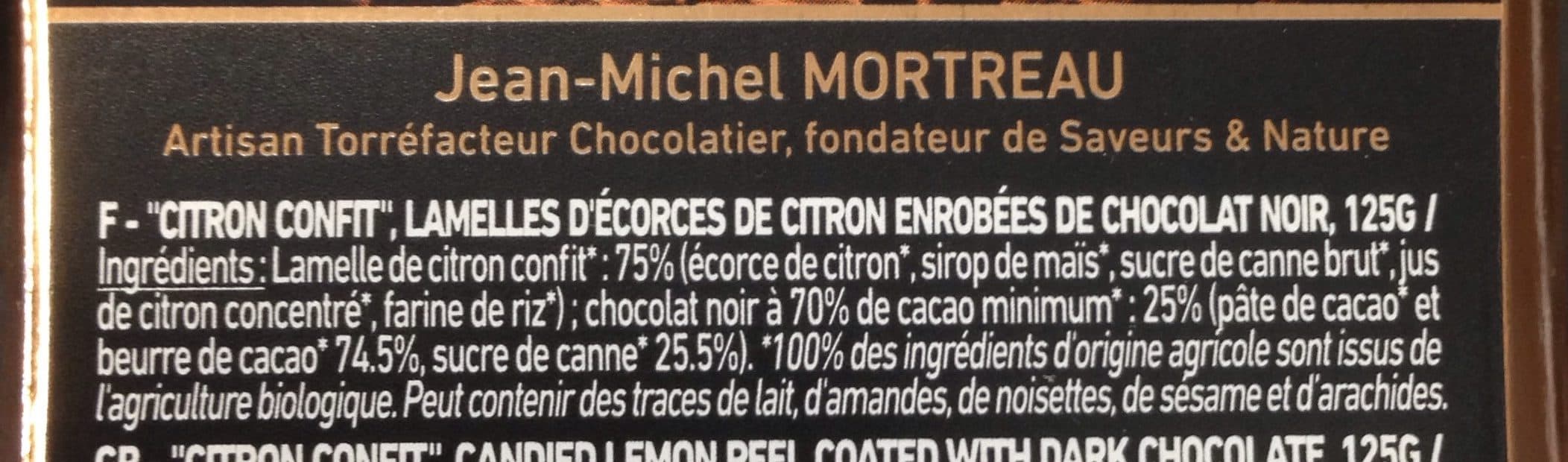 Saveurs Et Nature CITRONETTES CONFITES CHOCOLAT NOIR packshot
