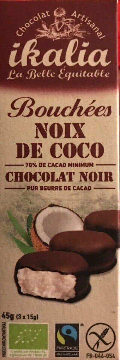 Ikalia Bouchees Coco Chocolat Noir packshot