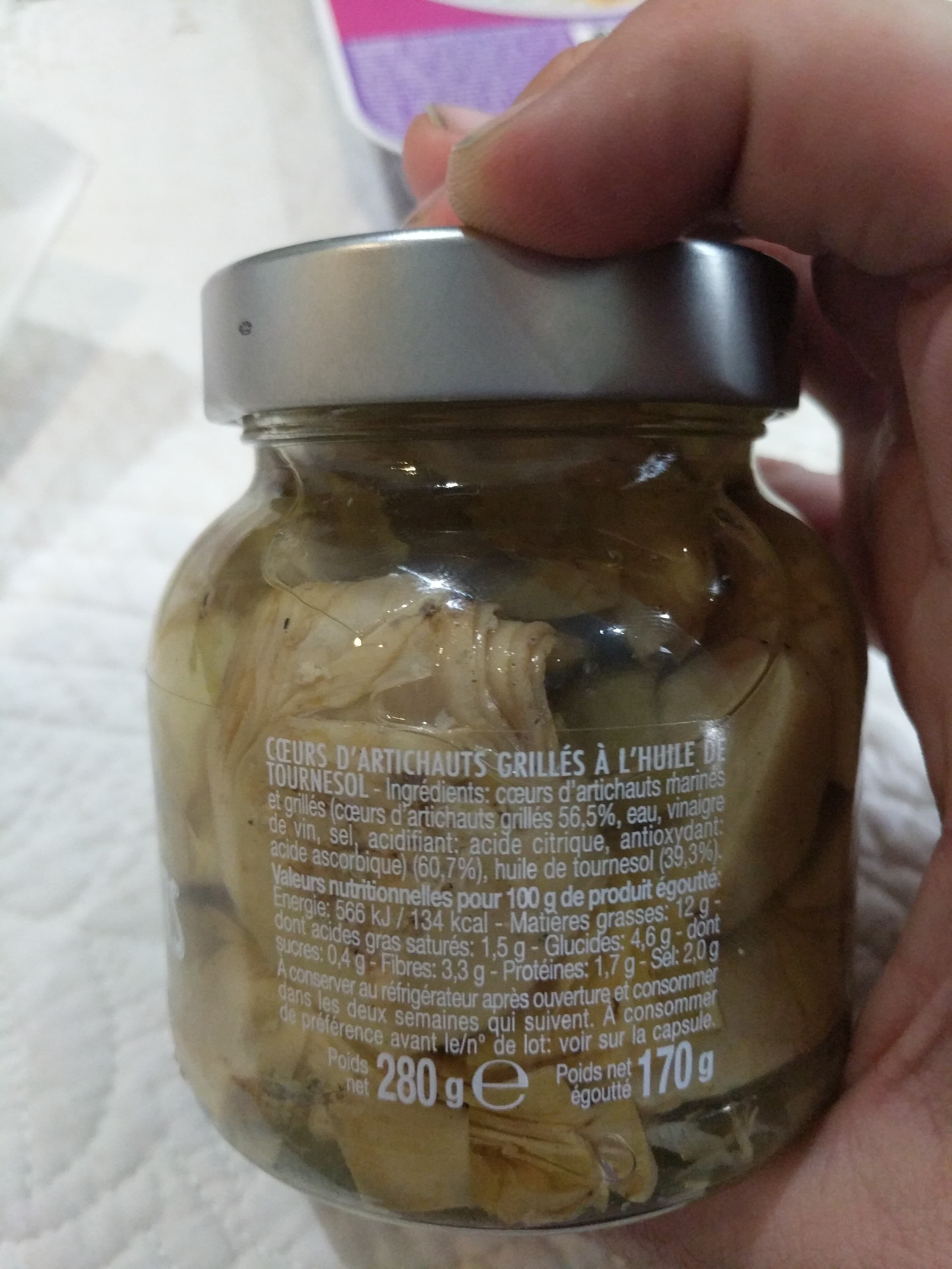 Florelli Coeurs d'artichauts grillés packshot