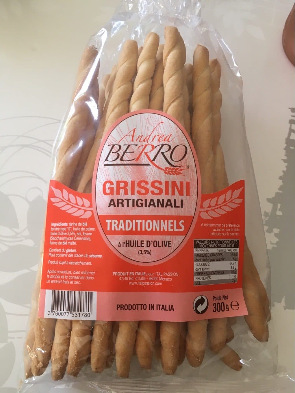 Leader Price Grissini packshot