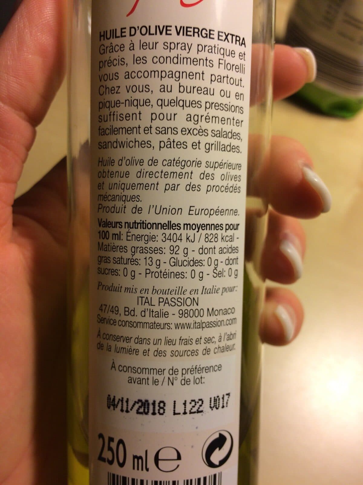 Florelli Huile Olive packshot