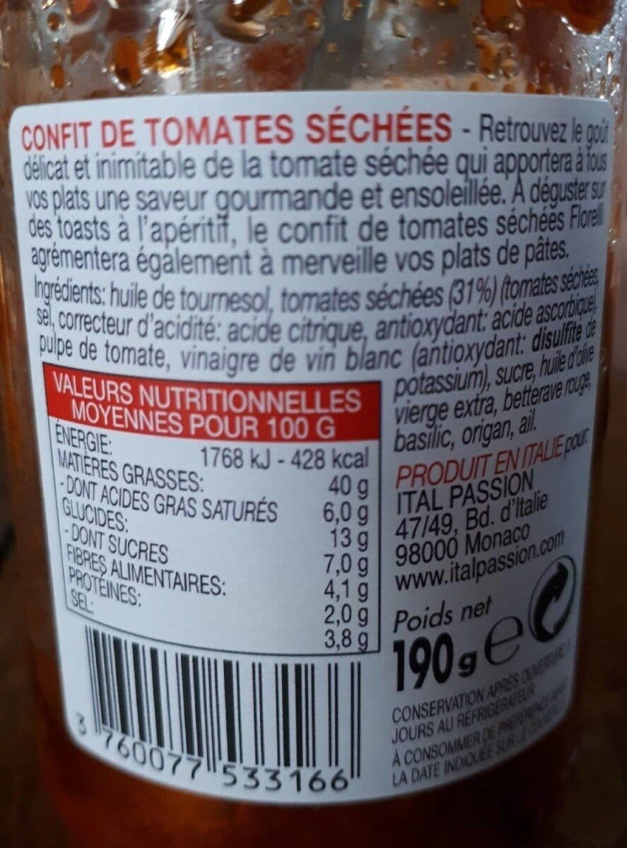 Florelli Tartinables confit de tomates séchées packshot