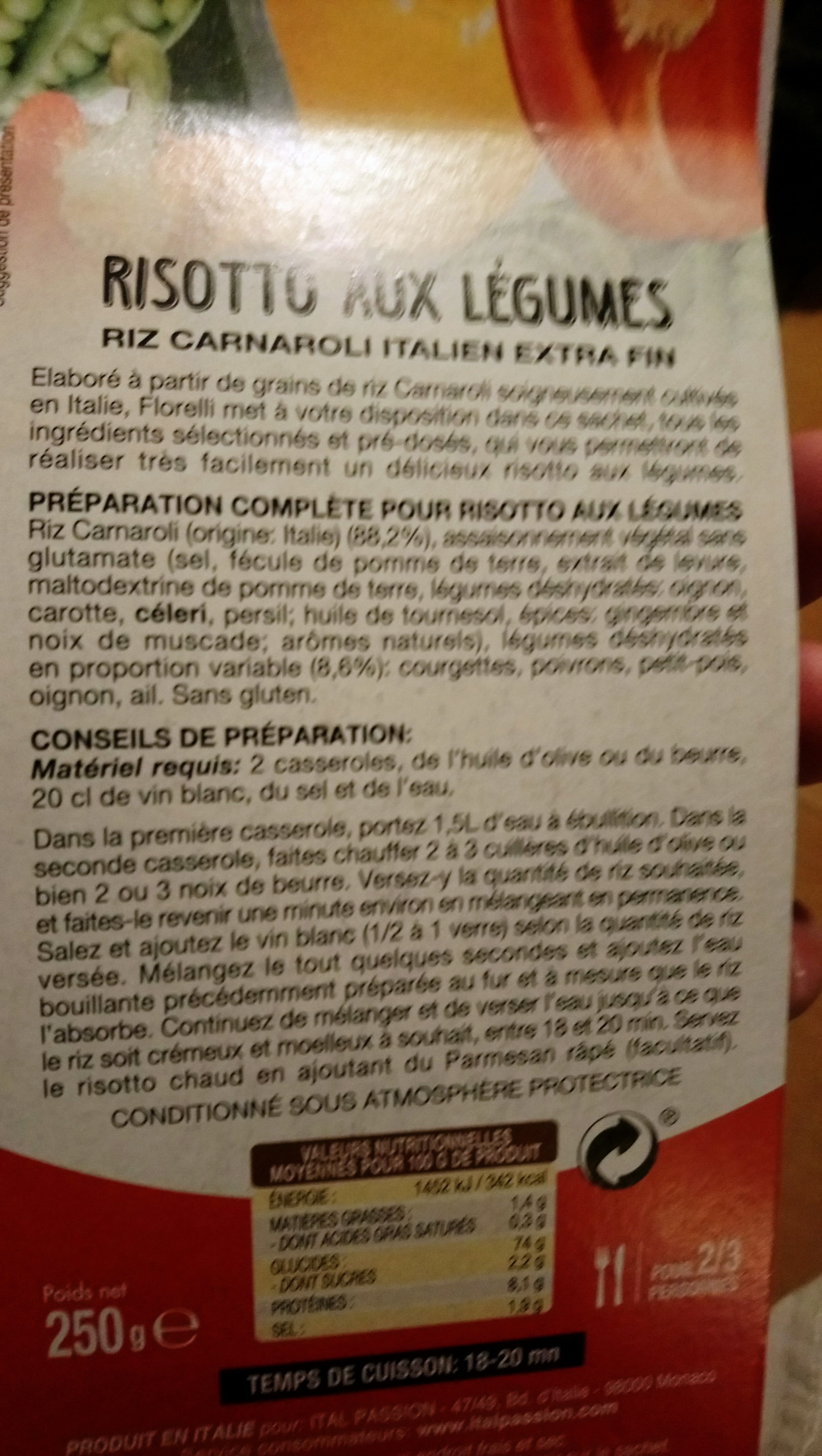 Florelli Risotto aux legumes packshot