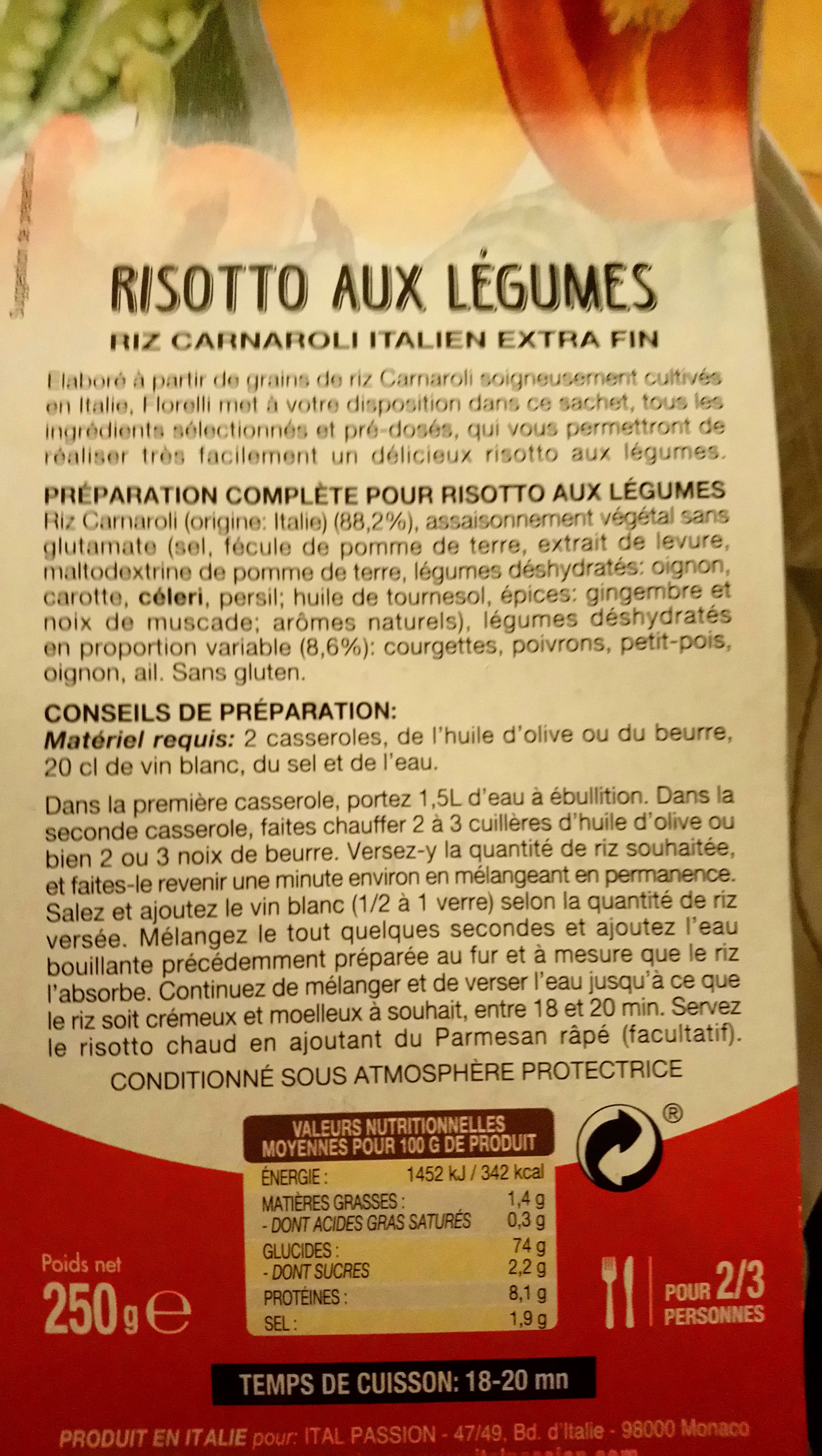 Florelli Risotto aux legumes packshot