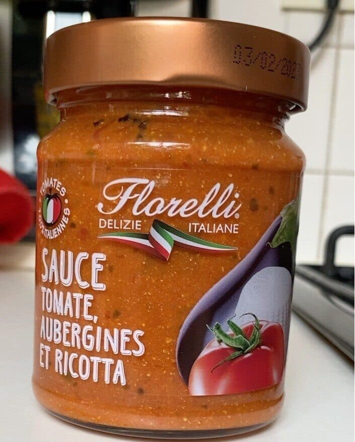 Florelli Sauce Tomate, Aubergines et Ricotta packshot