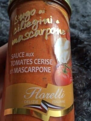 Florelli Sauce tomate aux tomates cerises et au mascarpone packshot