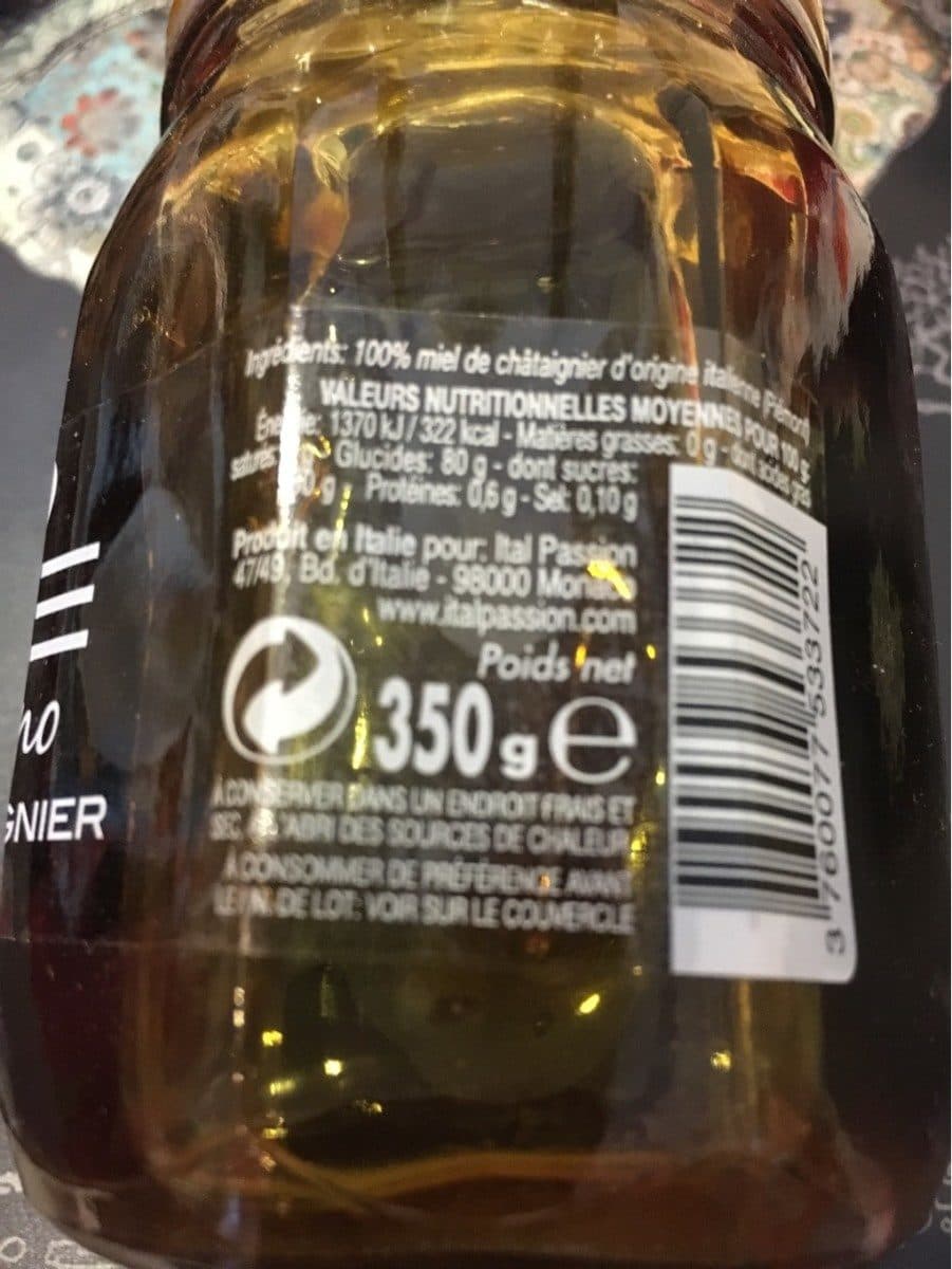 Open Food Facts Miel de Castagne packshot