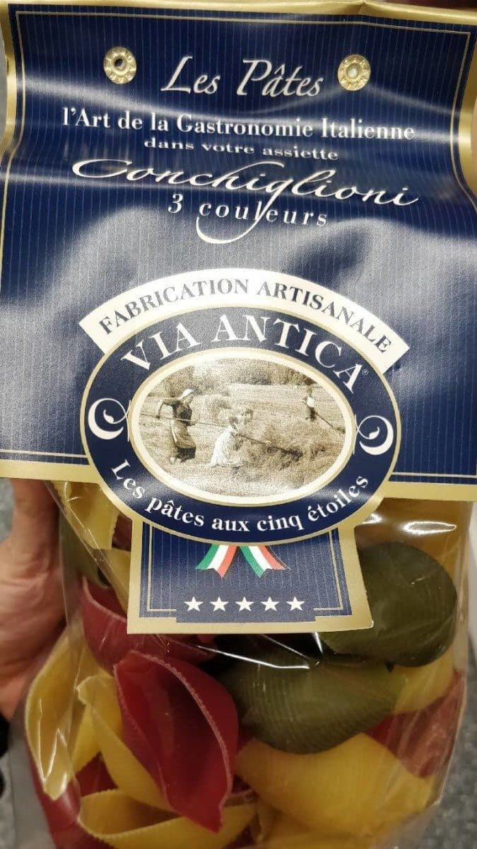 Open Food Facts Conchiglioni 3 couleurs packshot