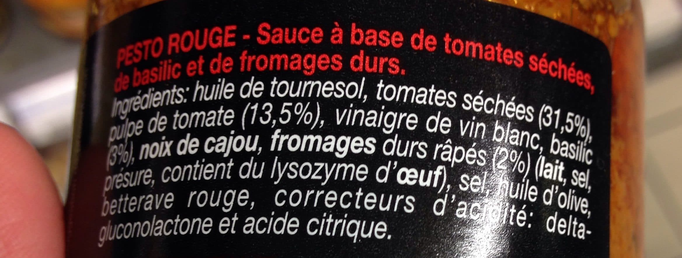 Pernici Pesto rouge - Sauce à base de tomates séchées, de basilic et de fromage durs packshot