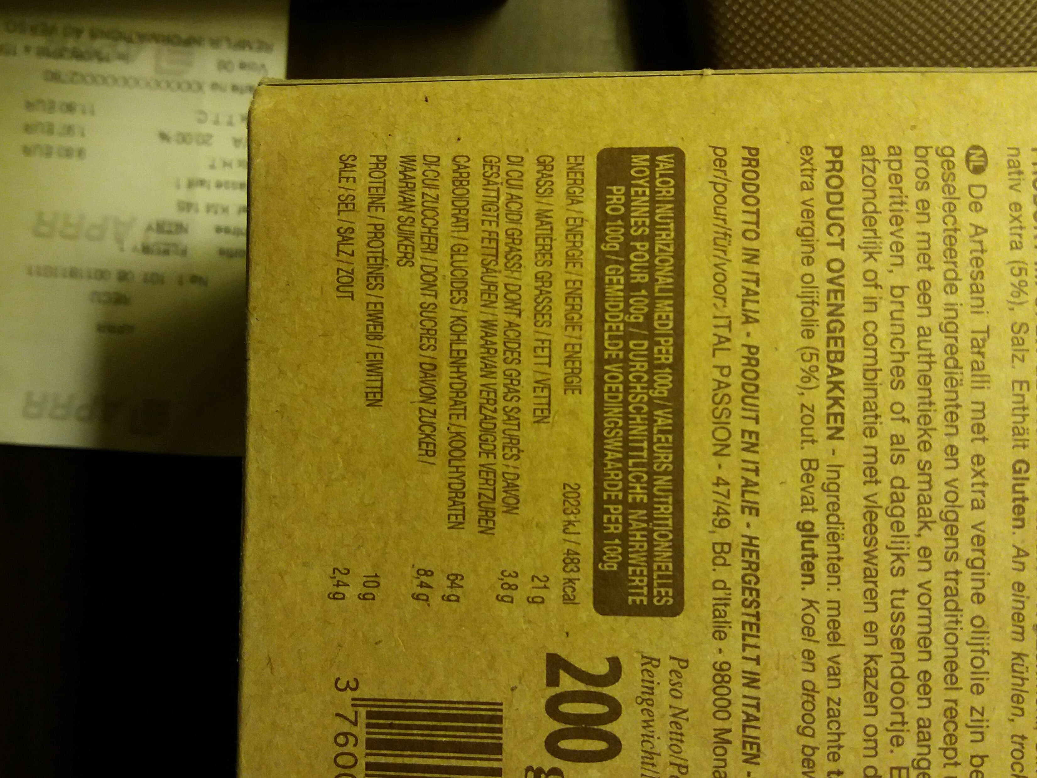 Artesani Taralli tradizionali packshot