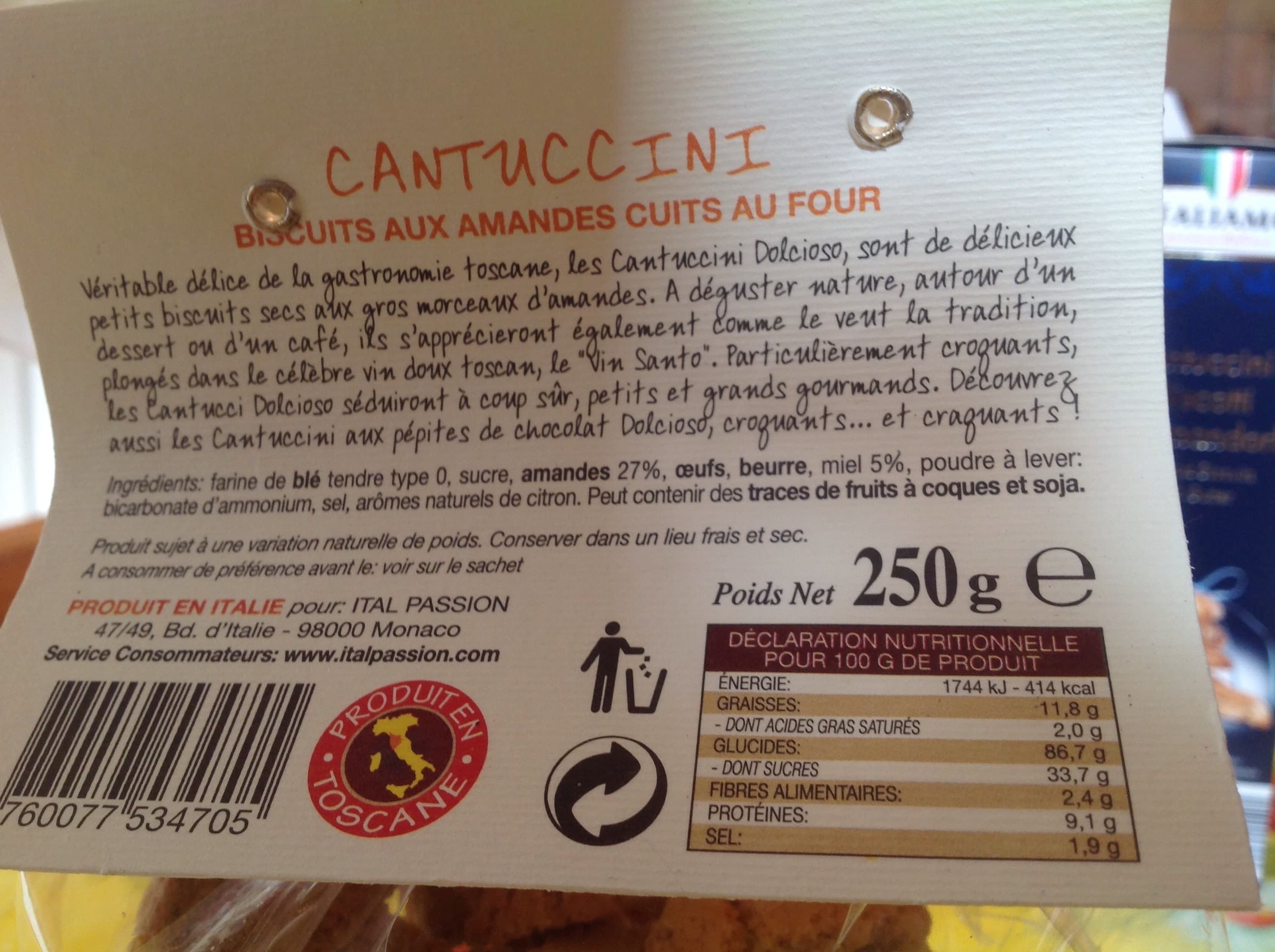 Ital Passion Cantuccini packshot