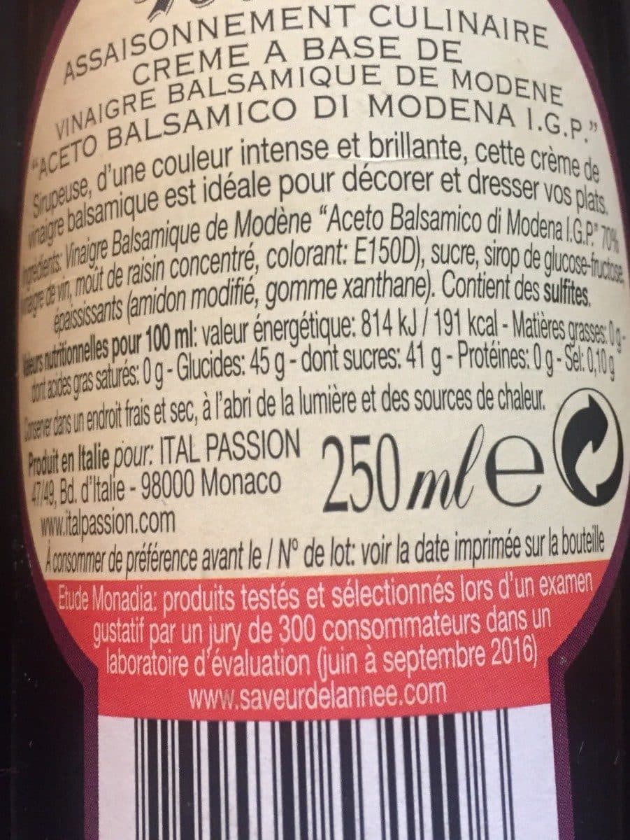 Open Food Facts Creme balsamique packshot