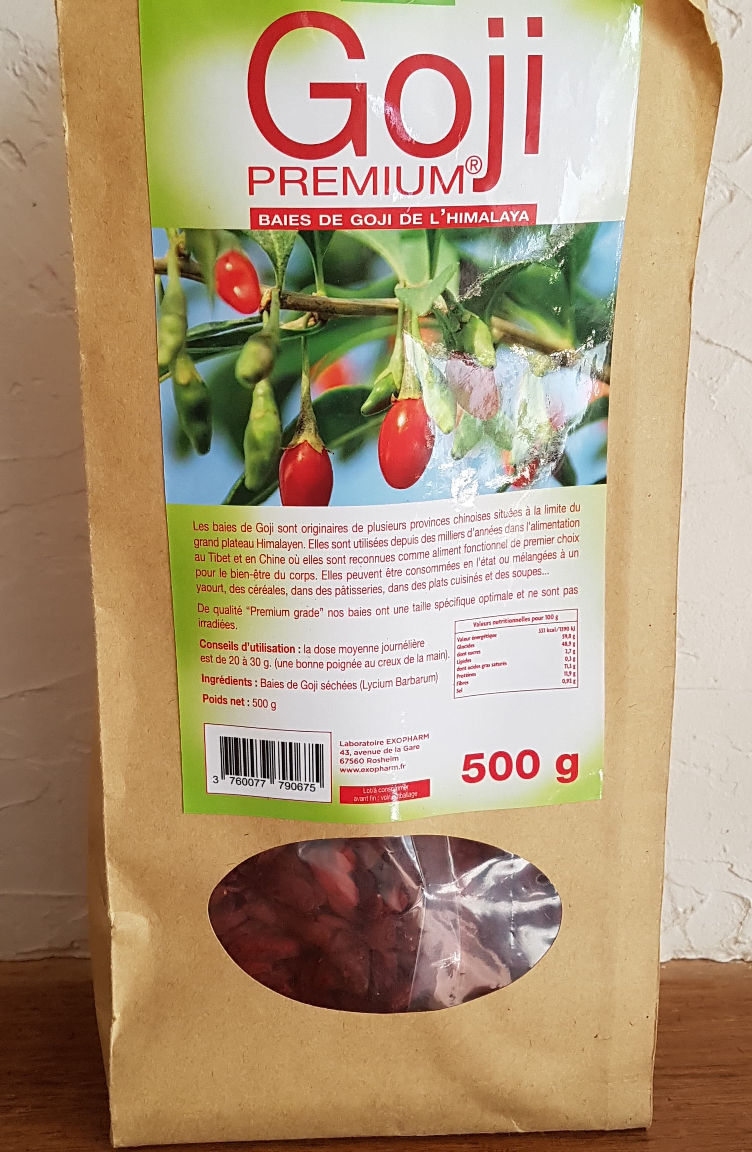 SUPRA FOOD Exopharm Goji Premium De L'himalaya Baies De Goji packshot