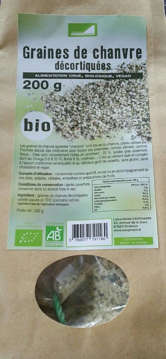 Open Food Facts Graines de chanvre décortiquées packshot