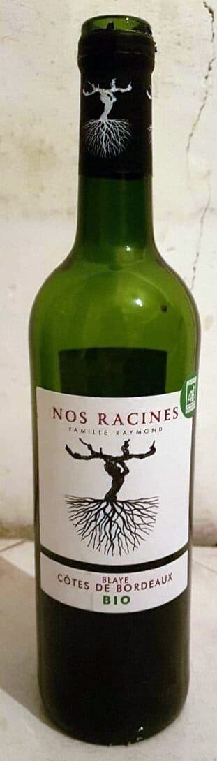 Famille Raymond Nos racines -vin bio- côtes de Bordeaux packshot