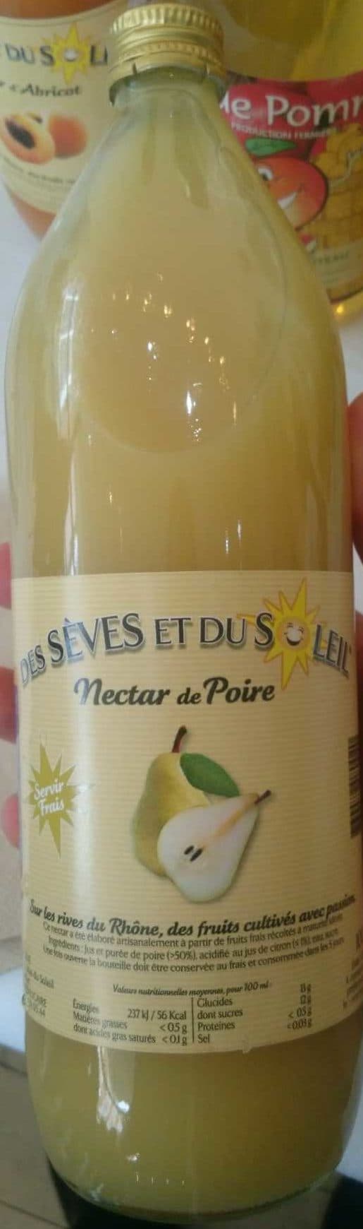 Des sèves et du soleil Nectar de Poire packshot