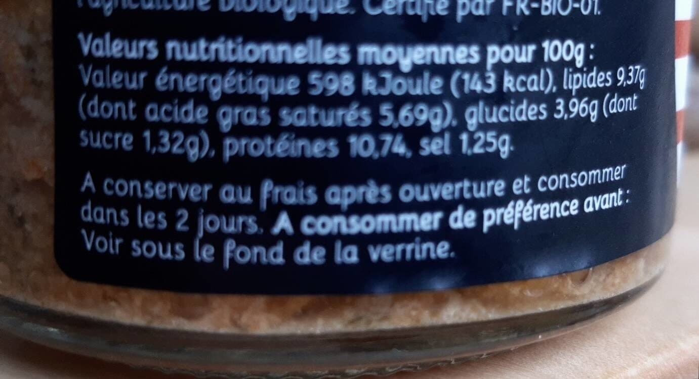 Open Food Facts Rillettes de Langoustines au zeste de citron vert bio packshot