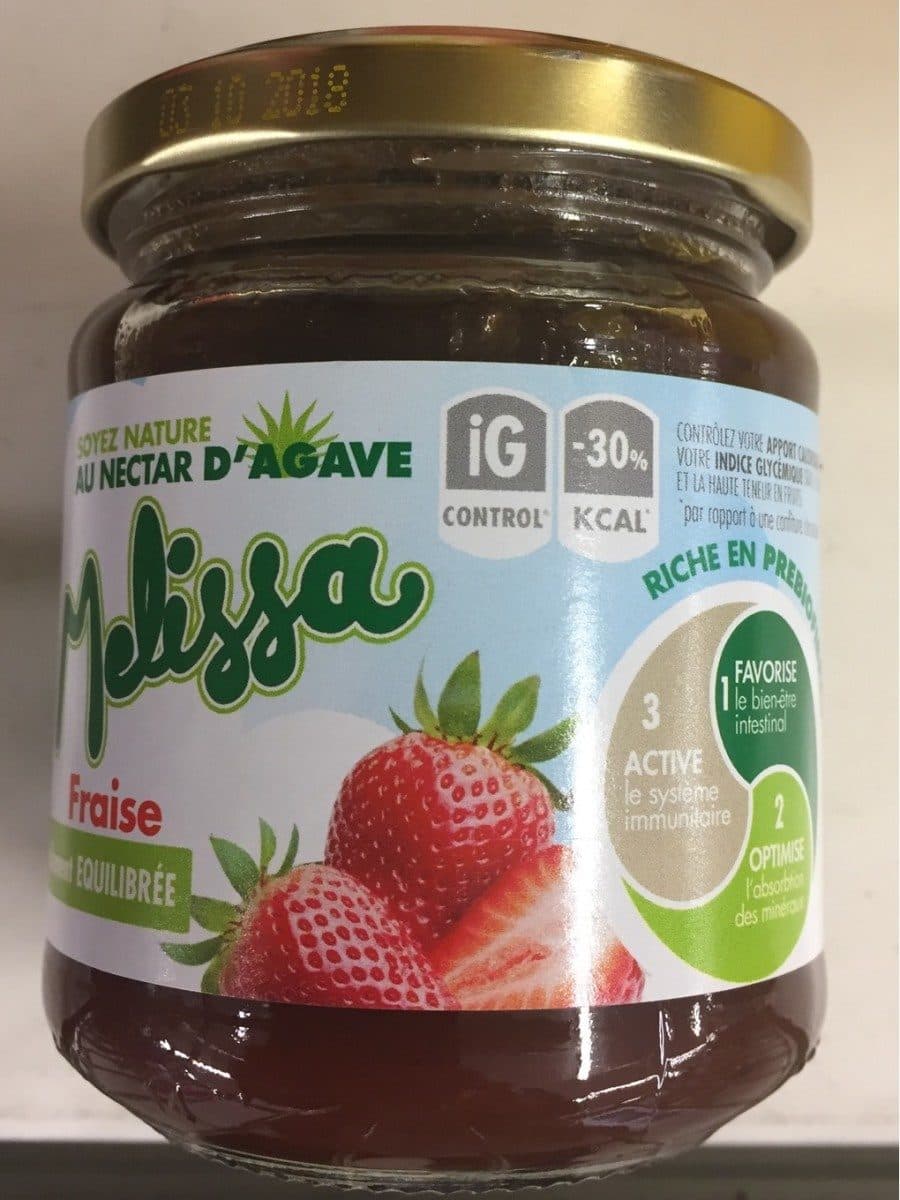 Mélissa Confiture de Fraise au Nectar d'Agave packshot