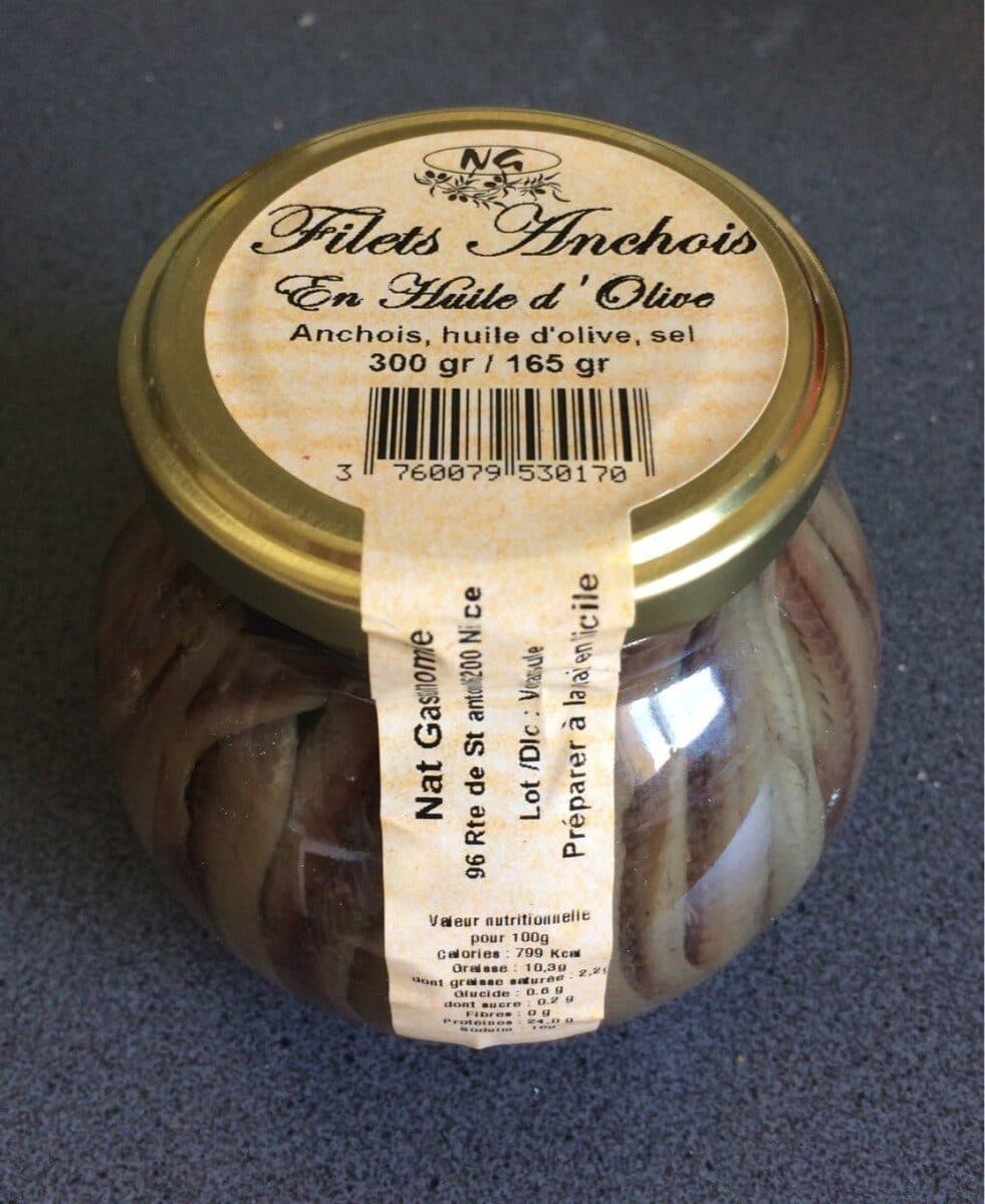 NAT GASTRONOMIE Filets anchois en huile d'olive packshot
