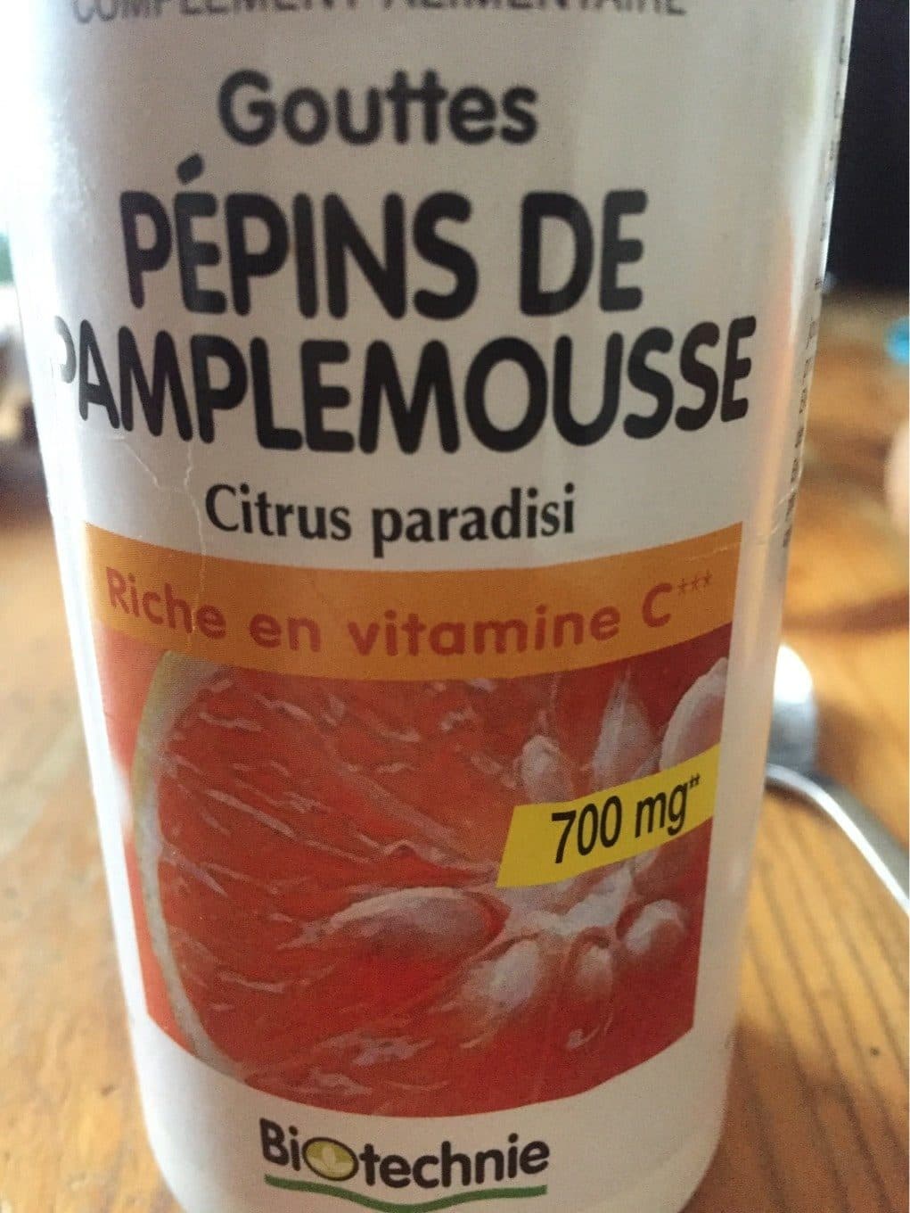 Biotechnie Gouttes Pépins Pamplemousse packshot