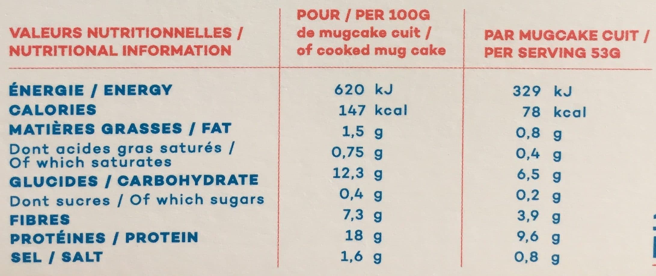 So shape Smart Mug Cake packshot