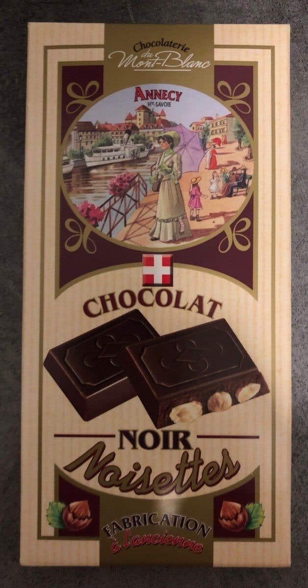Chocolaterie du Mont Blanc Chocolat Noir Noisettes packshot