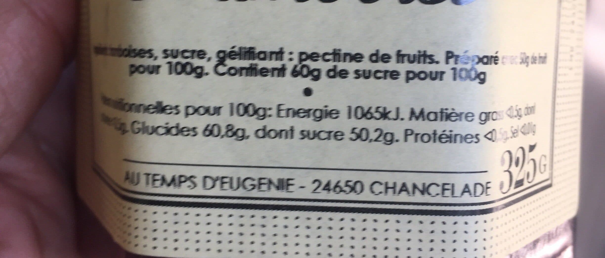 Au Temps d'Eugénie Confirureextra artisanale Framboise packshot
