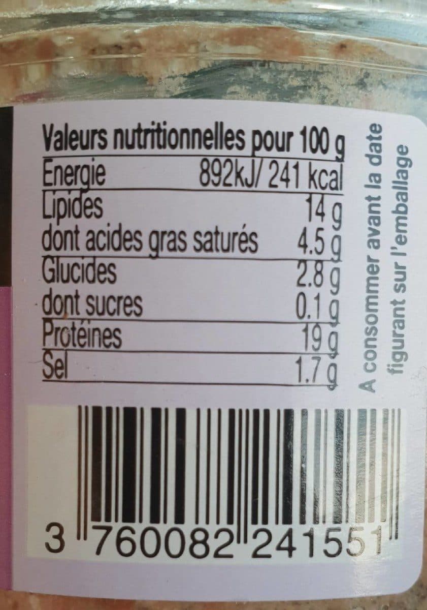 Open Food Facts La terrine de canard à l'ail rose de Lautrec packshot