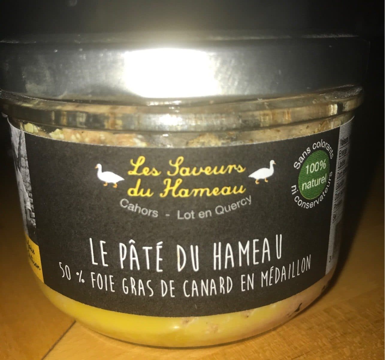 Open Food Facts La pâte du hameau 50% de foie gras de canard en médaillon packshot