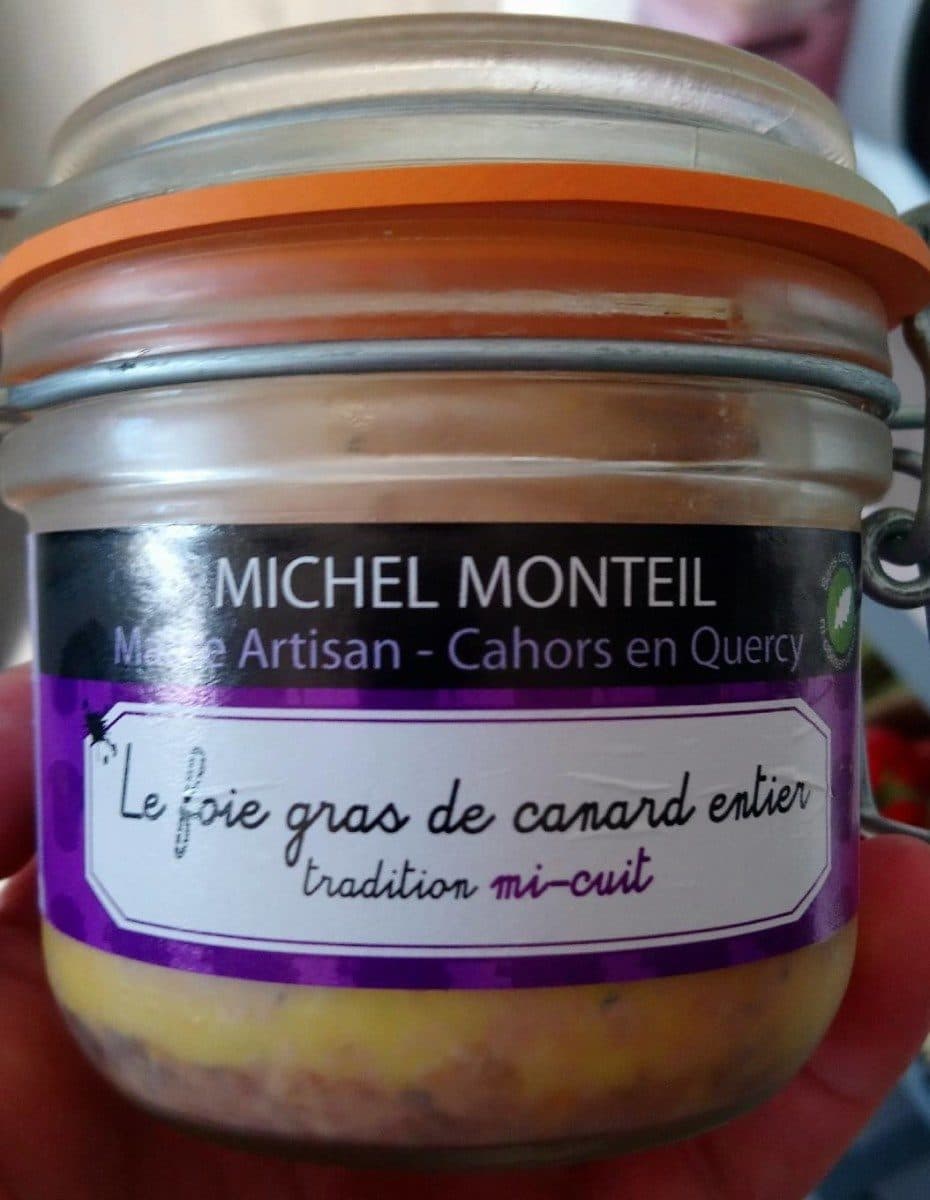 Michel Monteil Foie gras de canard entier packshot