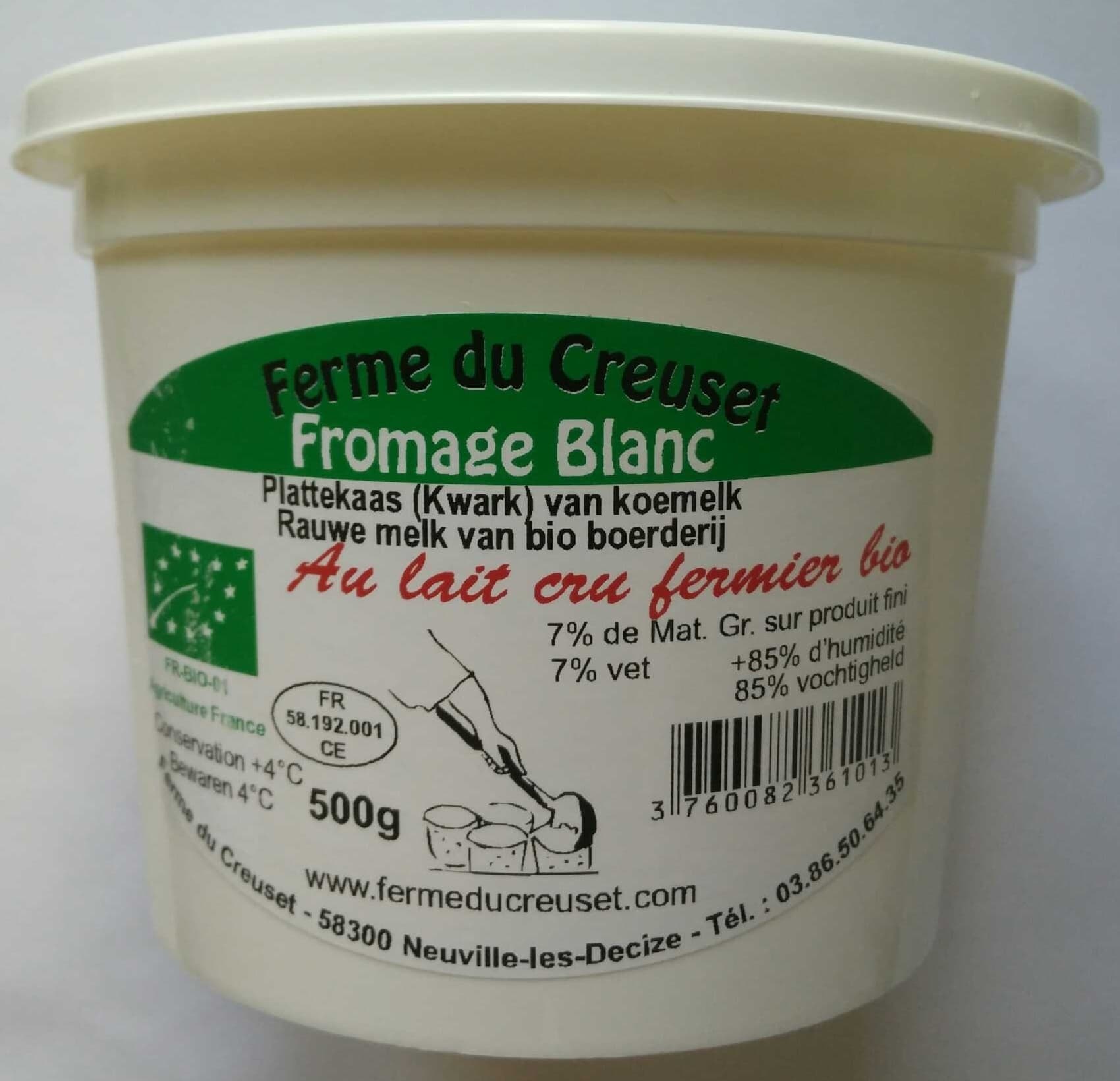Ferme du Creuset Fromage Blanc packshot