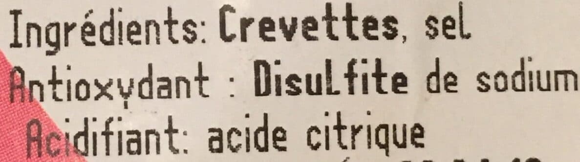 Open Food Facts Crevette Cuite Réfrigérée packshot