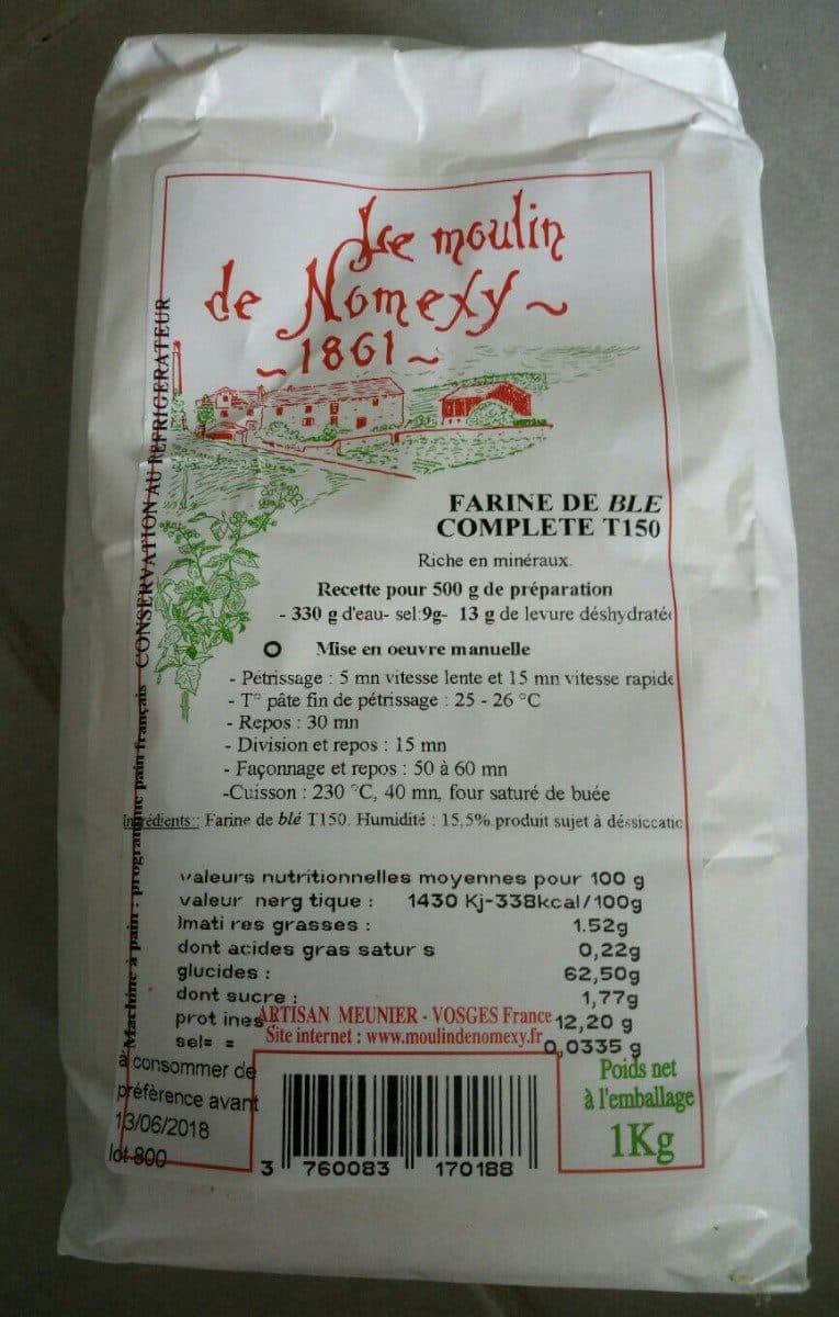 Open Food Facts Faribe de ble complète T150 packshot