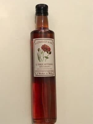Le Coquelicot de Milly Sirop artisanal de coquelicot packshot