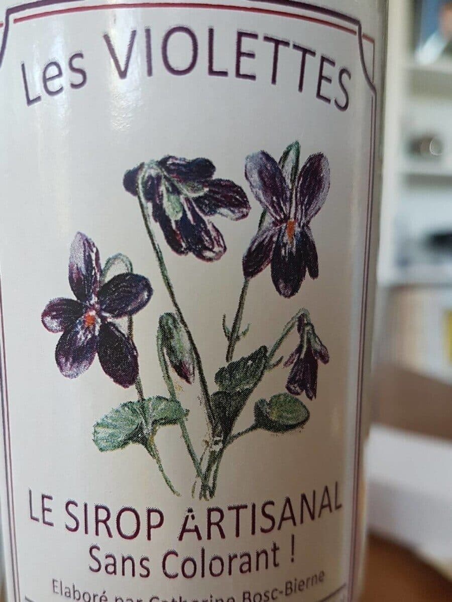 Open Food Facts Sirop artisanal Les violettes packshot