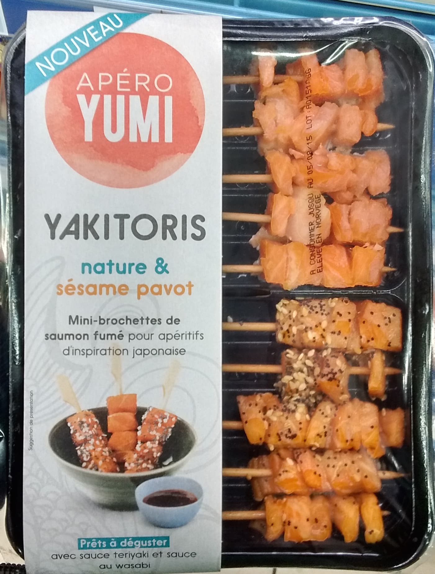 Apéro Yumi Yakitoris nature & sésame pavot packshot