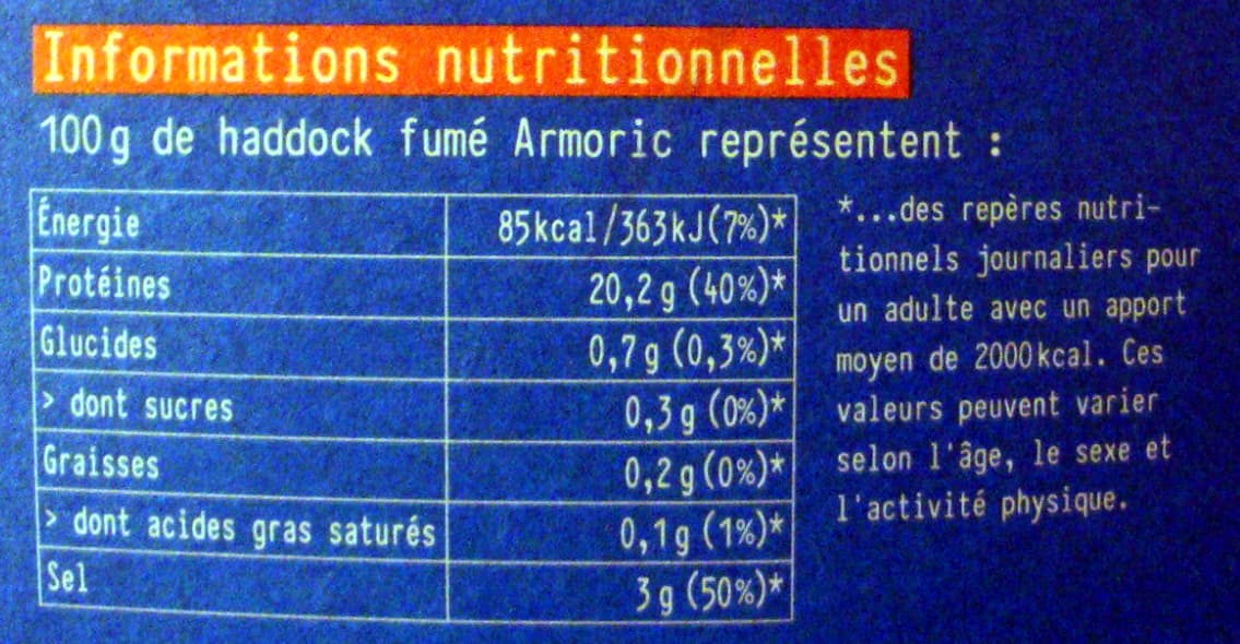 Armoric Haddock (églefin fumé) packshot