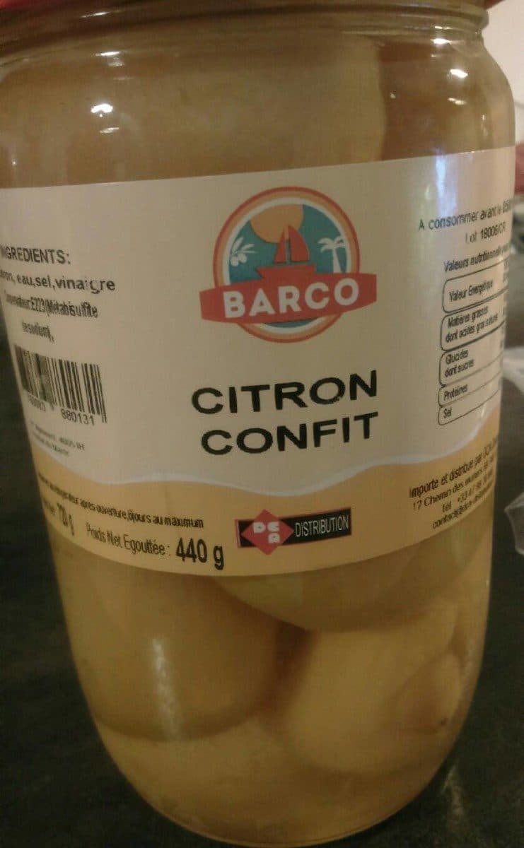 Barco Citron confit packshot