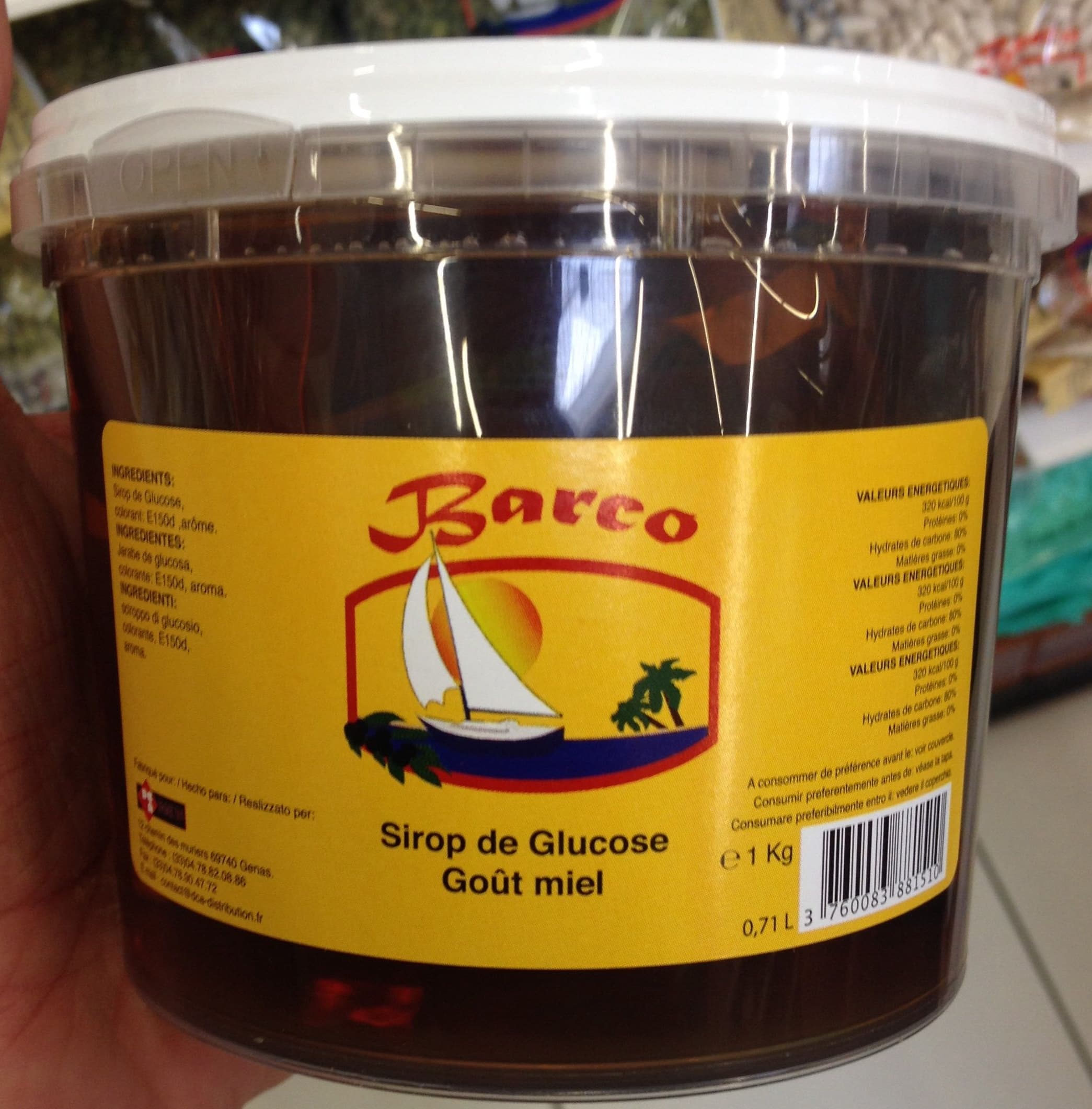 Barco Sirop de glucose goût miel packshot