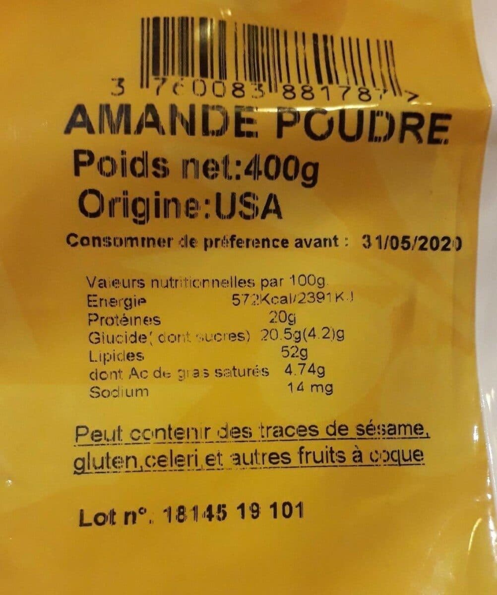 Barco Poudre d' Amande 500 g packshot