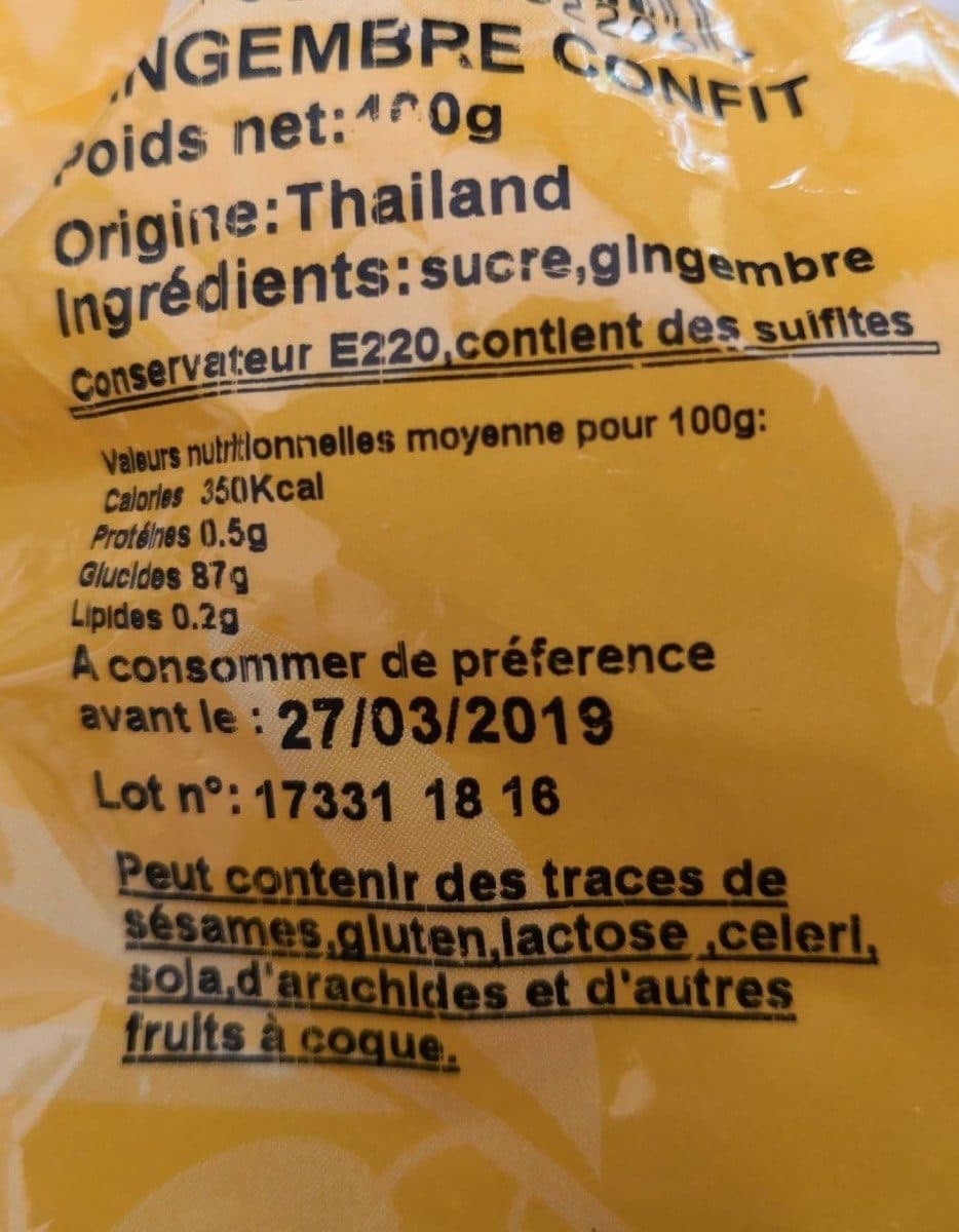 Barco Gingembre confit packshot