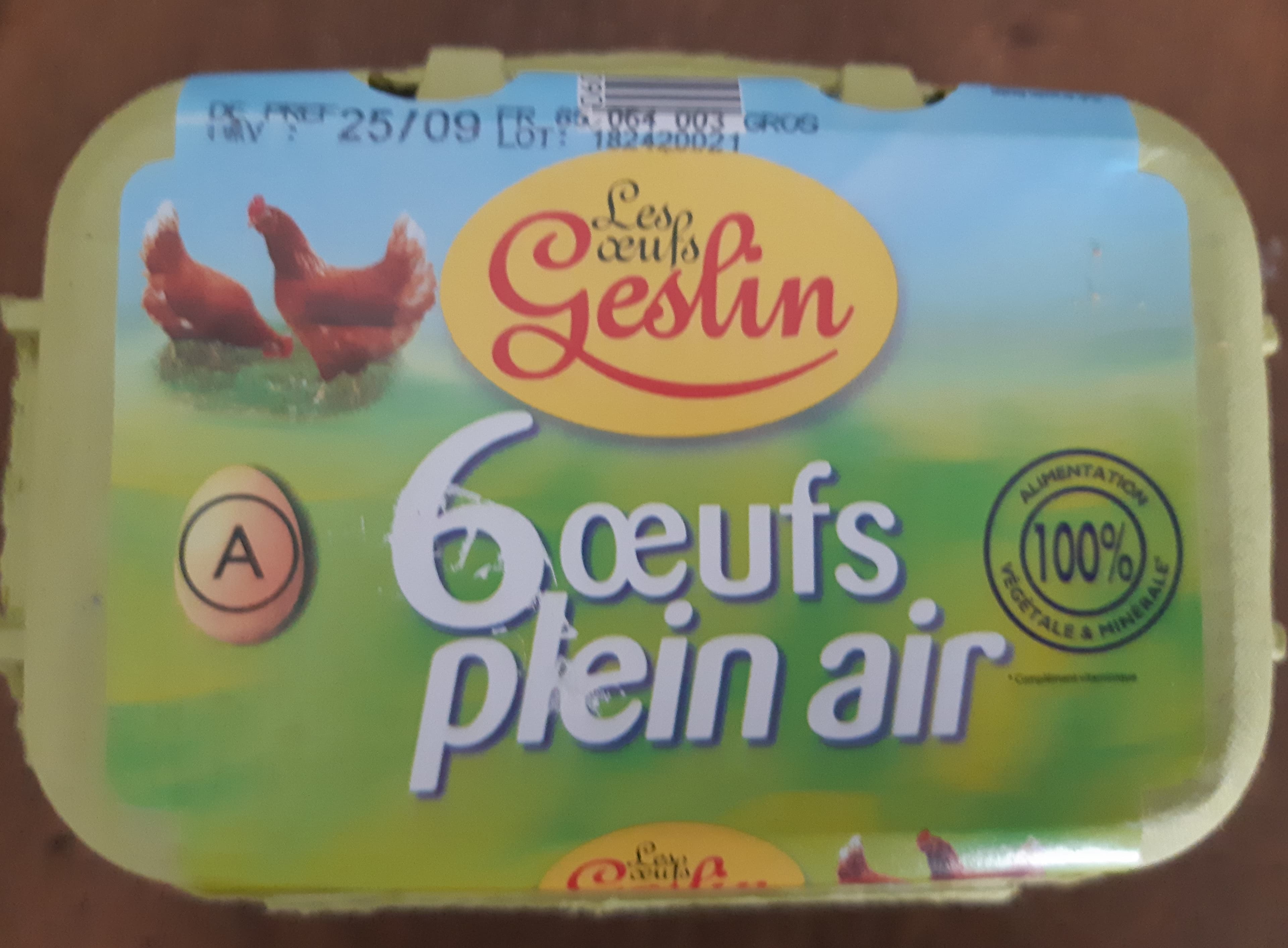 Geslin 6 Gros oeufs de plein air GESLIN packshot
