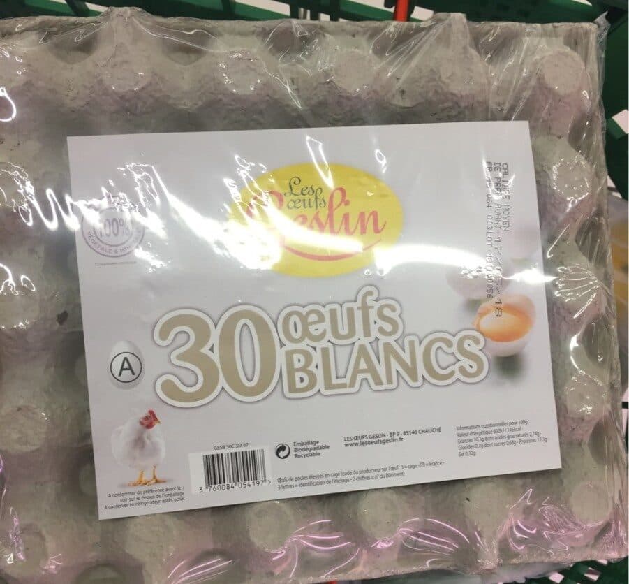 Open Food Facts Oeuf blanc packshot
