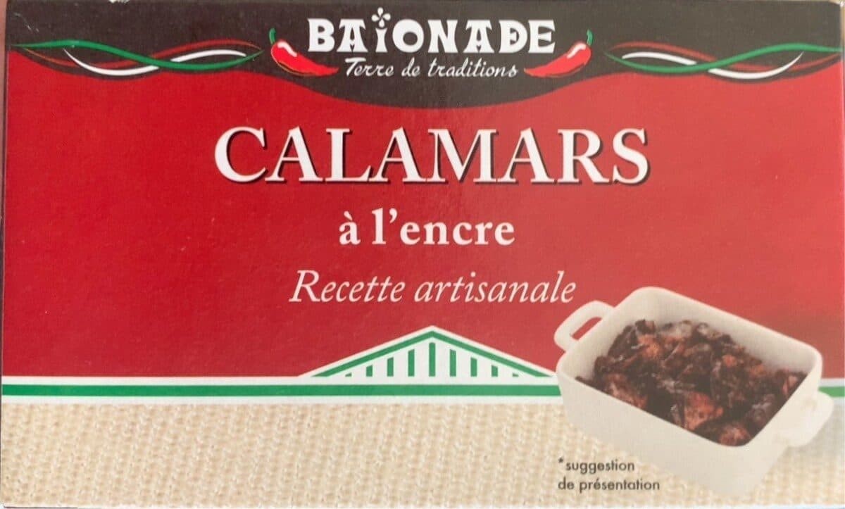 Baïonade Calamars à l’encre packshot