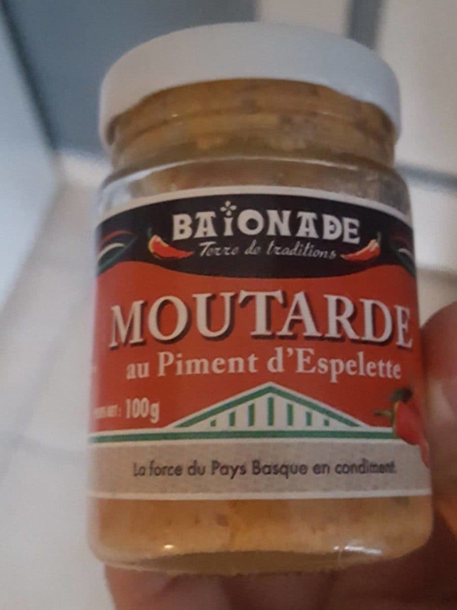 Baionade Moutarde au moment d'espelette packshot