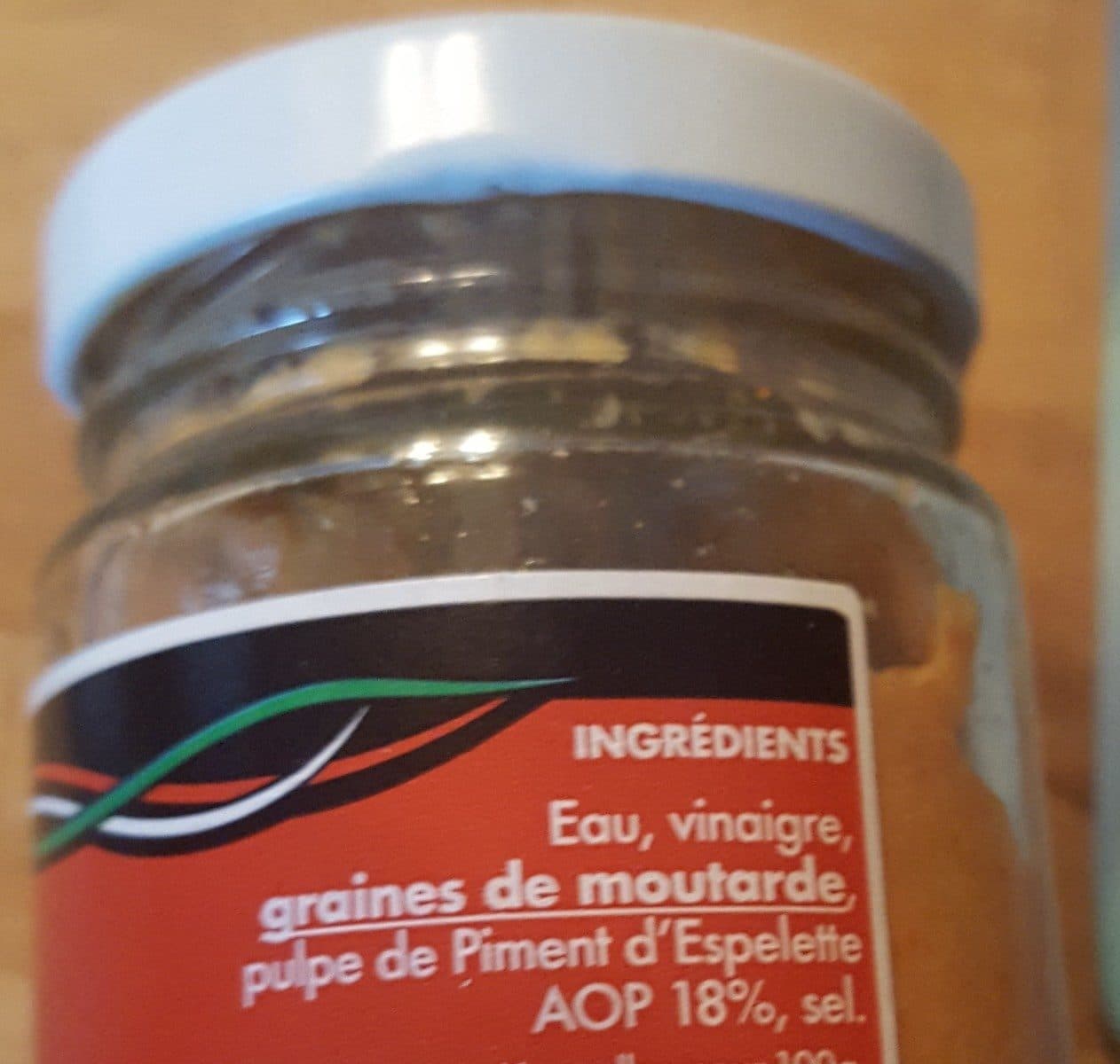 Baionade Moutarde au moment d'espelette packshot