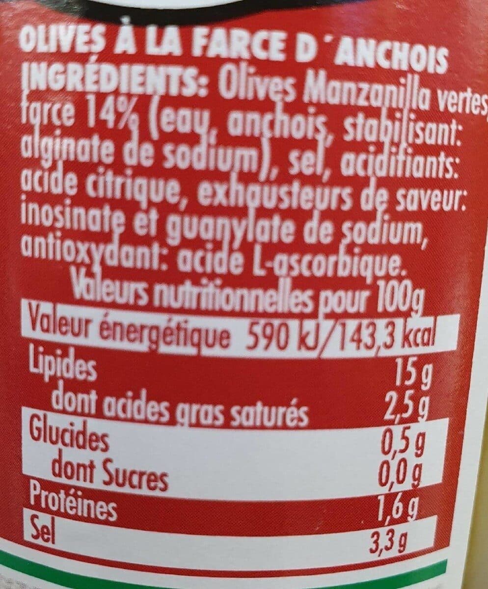 Baionade Olives anchois packshot