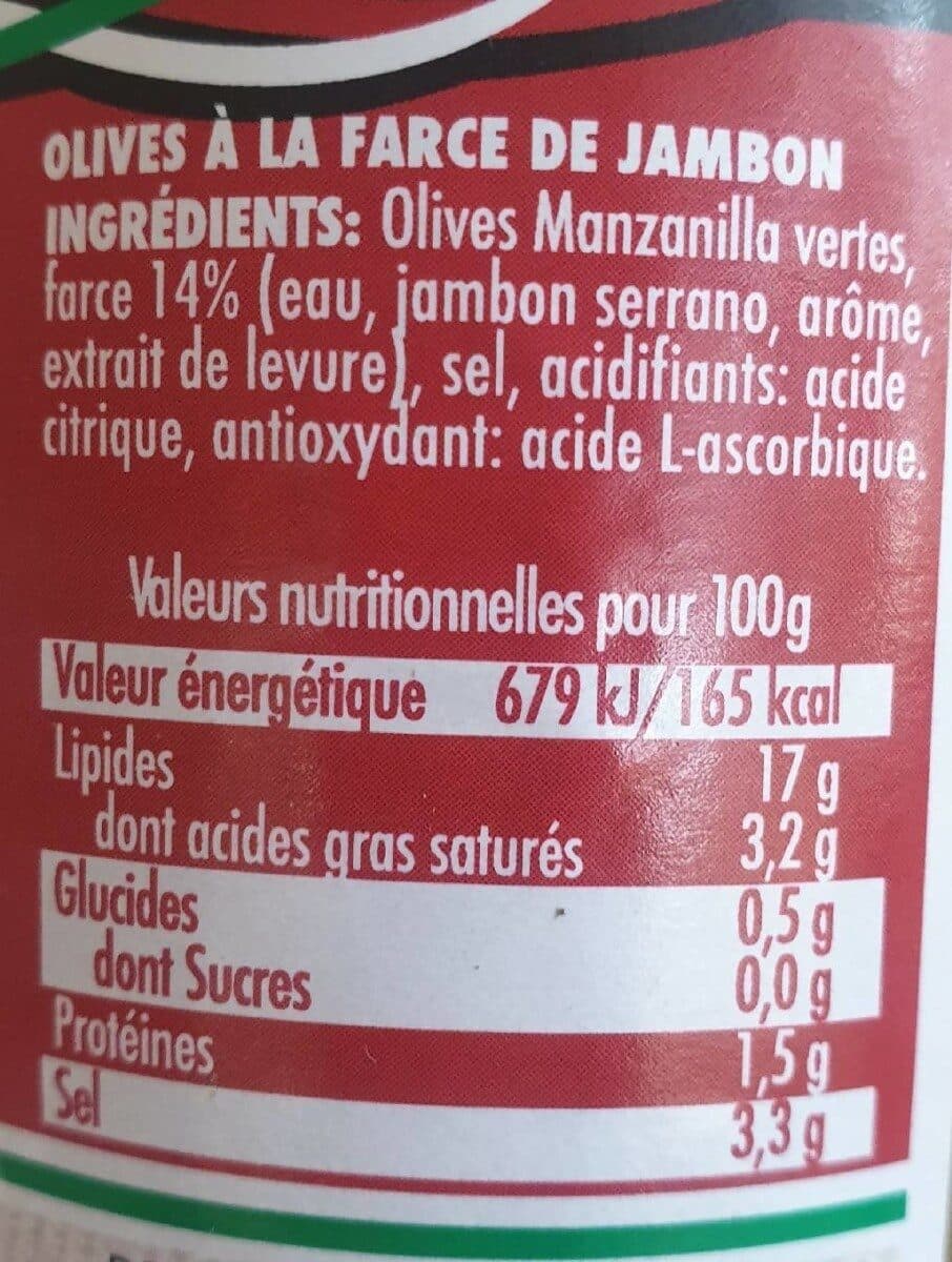 Baionade Olives jambon packshot