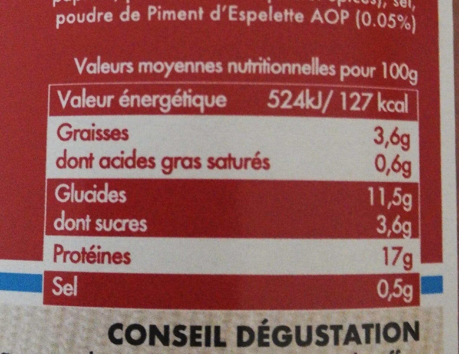 Baionade Axoa de thon au piment d'Espelette packshot