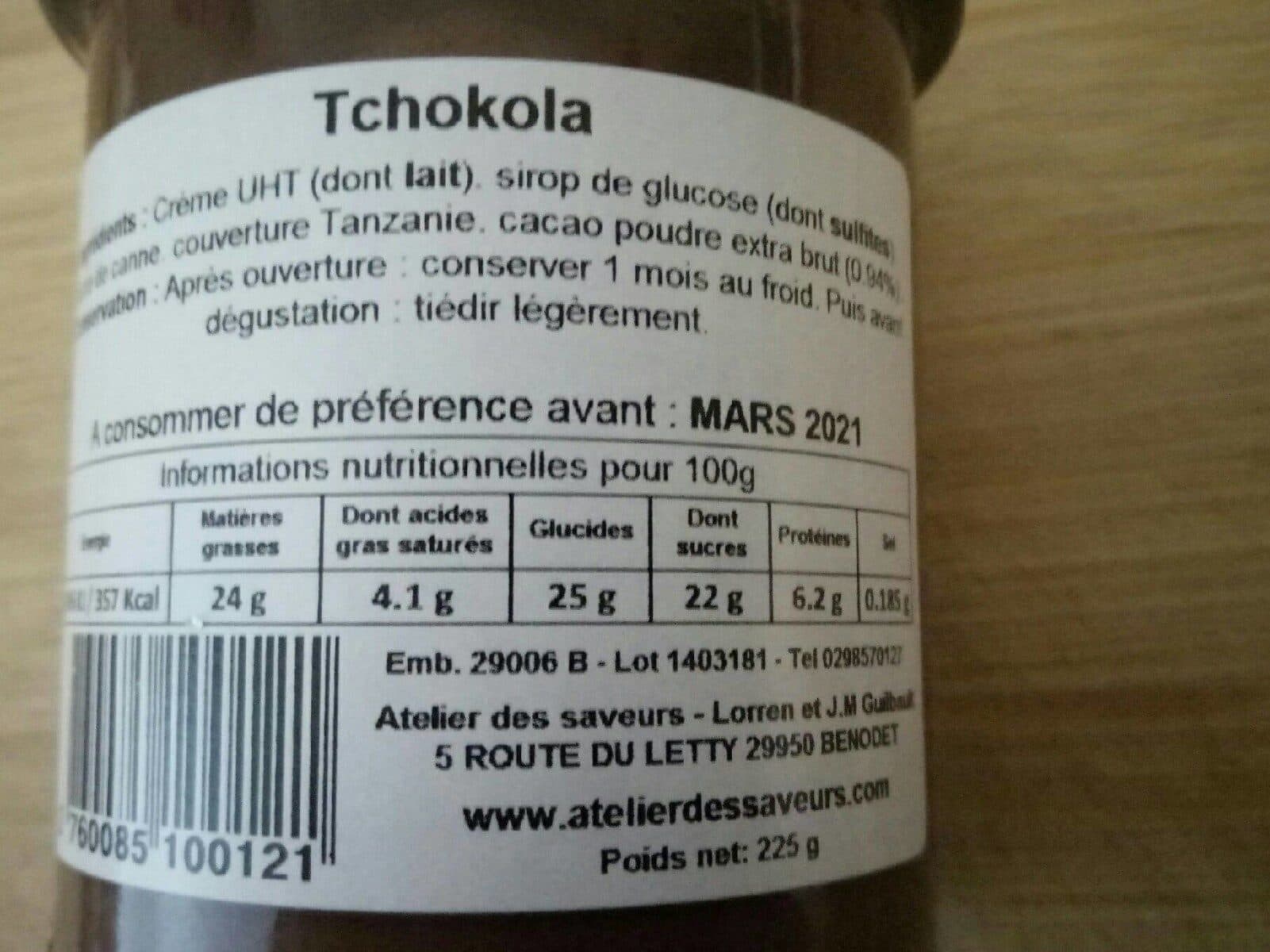 Open Food Facts Tchokola Grand Cru De Tanzanie 75% De Cacao packshot